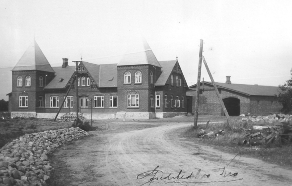Hotel Gredstedbro ca. 1910. Foto: Jernved Sognearkiv.