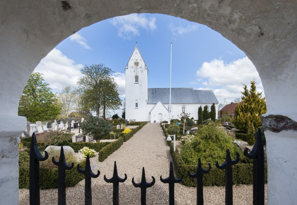 Die Kirche von Hjortlund wurde in der ersten Hälfte des 13. Jhs. errichtet. Foto: Historisches Archiv der Stadt Esbjerg, Torben Meyer.